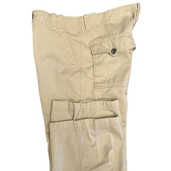 Levi's Cargo Pants, 32x30.5,  Loose Straight Fit, Cotton, Beige, Khaki, Tan - Picture 6 of 11